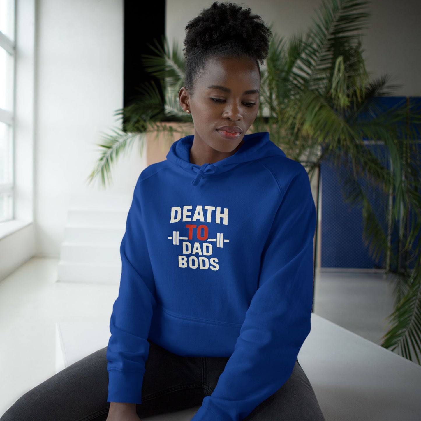 Death to Dad Bods Unisex Hoodie For Fitness Lovers, Comfortable Casual Wear, Gym Motivation, Father’s Day Present