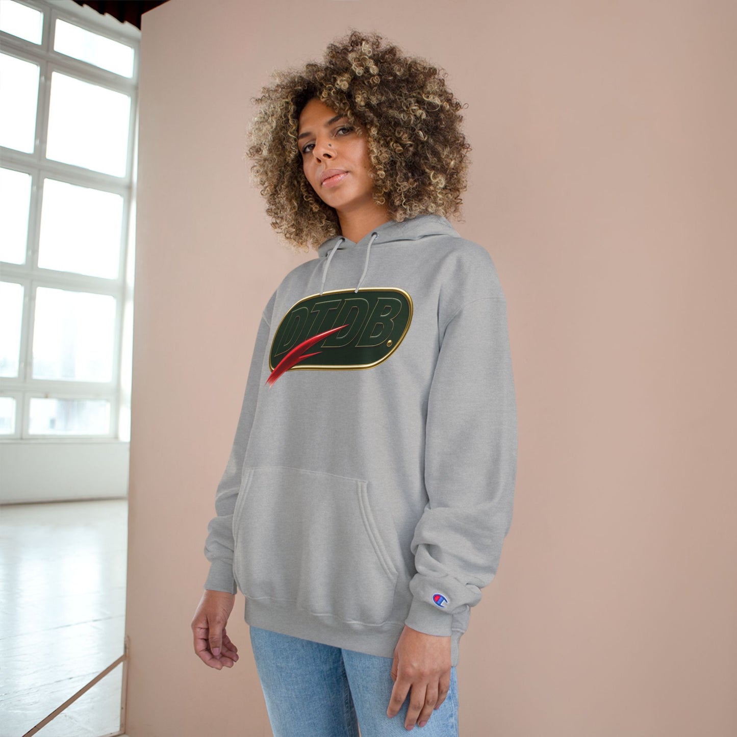 DTDB Champion Hoodie - Trendy Unisex Sweatshirt for Casual Style, Gift for Him/Her, Streetwear Essentials, Cozy Pullover