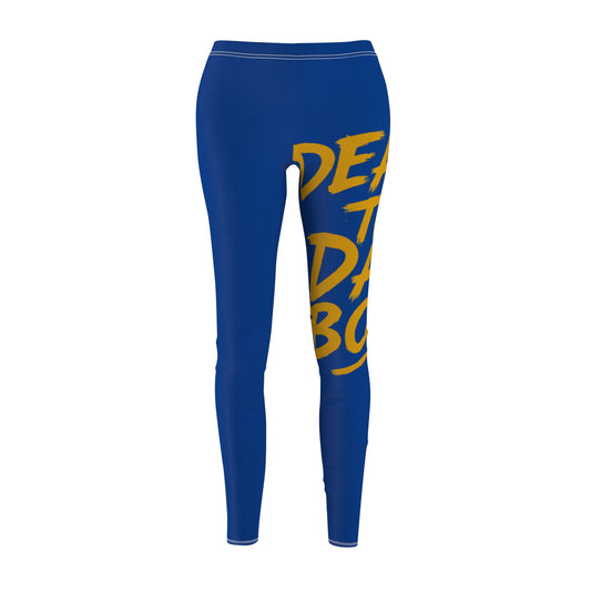 Casual Women's Leggings with Bold Text Design, Athleisure Wear, Workout Leggings, Trendy Activewear, Gift for Fitness Enthusiasts