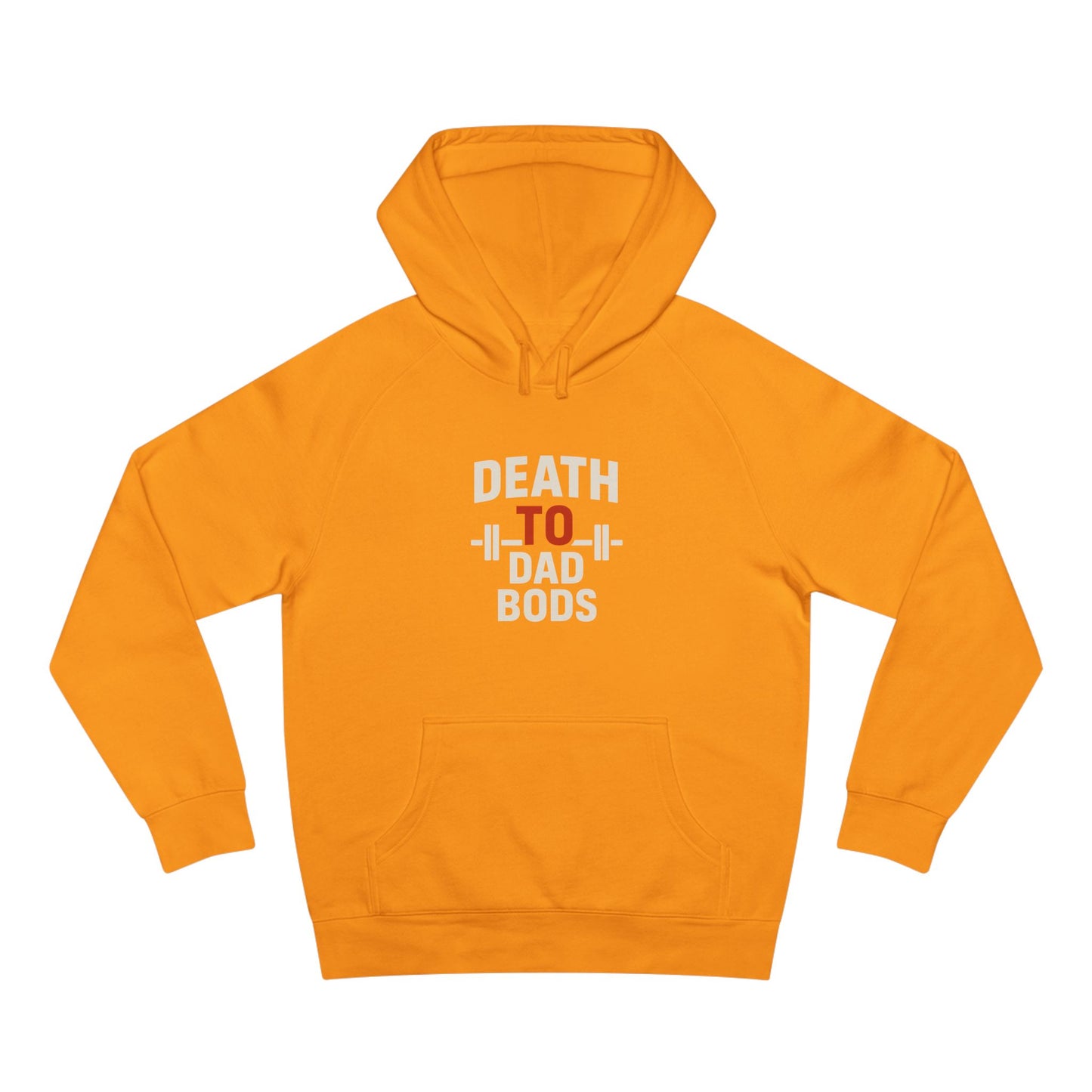 Death to Dad Bods Unisex Hoodie For Fitness Lovers, Comfortable Casual Wear, Gym Motivation, Father’s Day Present